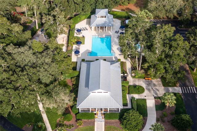 13209 SW 3rd Ln, Newberry, FL 32669 - view from above of property featuring a pool