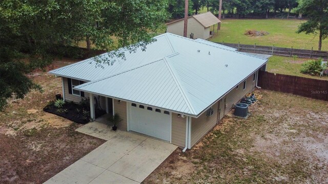 view from above of property