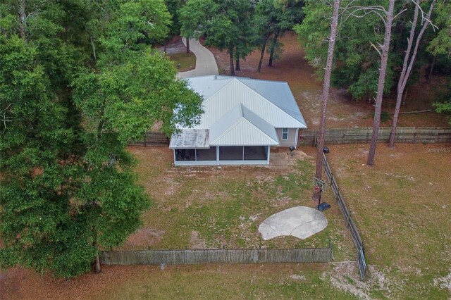 view from above of property