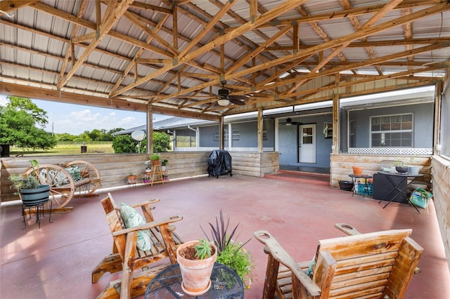 7450 SE State Road 121, Morriston, FL 32668 - view of patio / terrace featuring ceiling fan