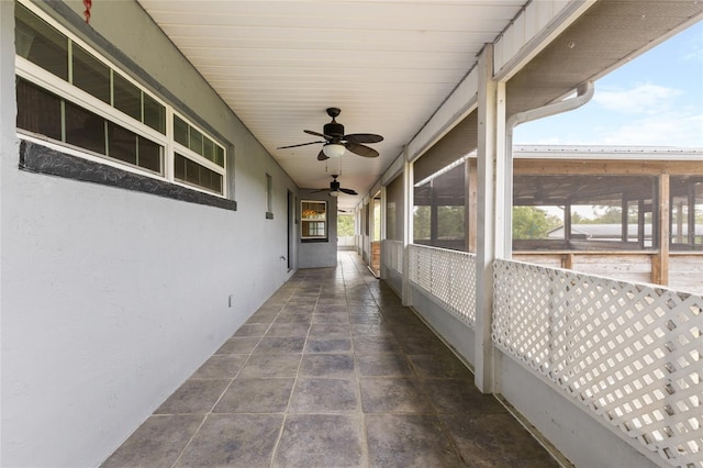 7450 SE State Road 121, Morriston, FL 32668 - view of patio with ceiling fan and a sunroom