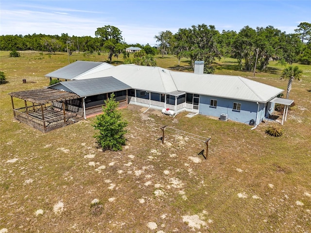 7450 SE State Road 121, Morriston, FL 32668 - view from above of property with a tree filled landscape
