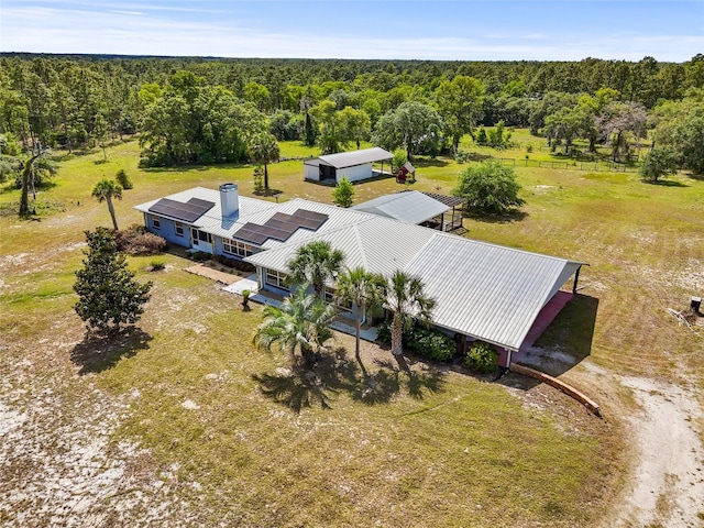 7450 SE State Road 121, Morriston, FL 32668 - view from above of property featuring a heavily wooded area