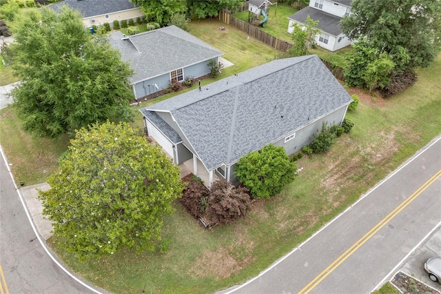 aerial perspective of suburban area