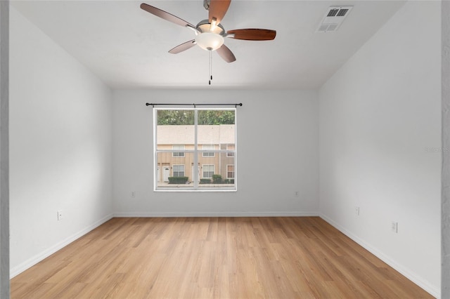 4415 SW 34th St Unit 503, Gainesville, FL 32608 - unfurnished room with light wood finished floors, ceiling fan, and baseboards