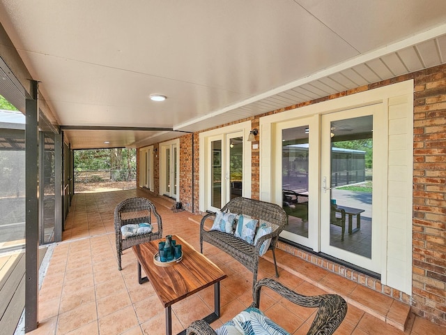 7972 State Rd Unit 100, Keystone Heights, FL 32656 - sunroom featuring french doors