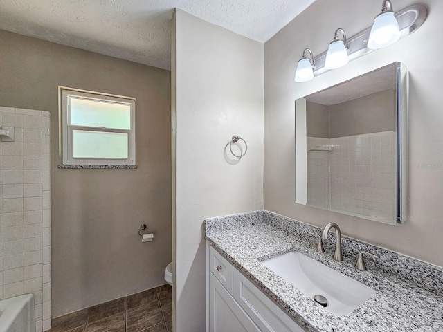 7972 State Rd Unit 100, Keystone Heights, FL 32656 - full bath featuring a shower, toilet, vanity, and tile patterned floors