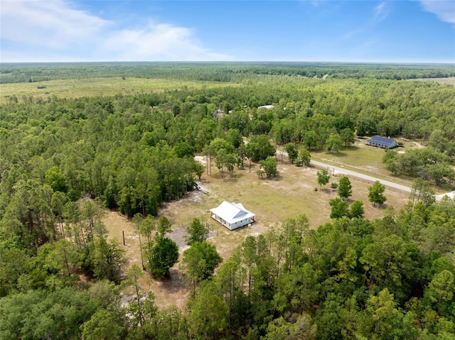 bird's eye view of a heavily wooded area