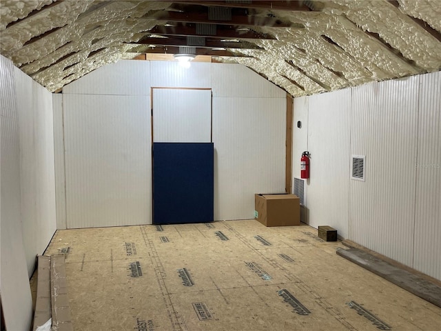 view of attic