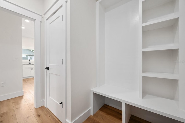 3645 Frederick Ave, Bell, FL 32619 - mudroom featuring light wood finished floors and recessed lighting