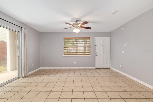 2360 SW Archer Rd Unit 1102, Gainesville, FL 32608 - empty room with ceiling fan, a smoke detector, and baseboards