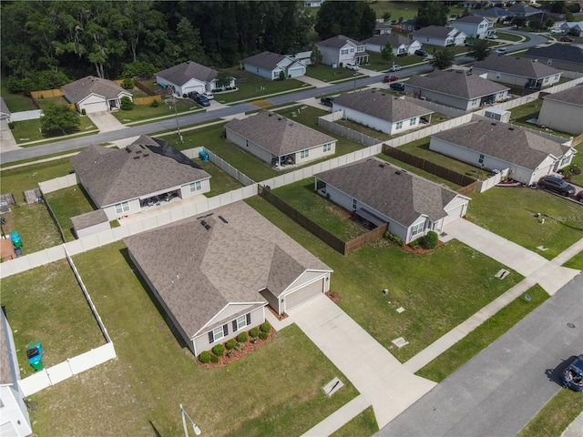 aerial perspective of suburban area