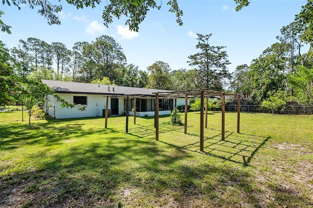 5610 NW 29th Ter, Gainesville, FL 32653 - rear view of house featuring a pergola