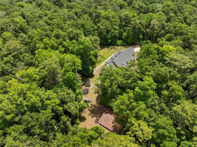 14204 SW 70th St, Archer, FL 32618 - view from above of property with a heavily wooded area