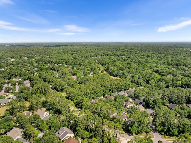 aerial perspective of suburban area featuring a forest