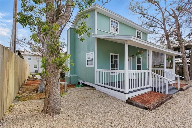 203 1st Ave SE, Steinhatchee, FL 32359 - view of front facade featuring covered porch