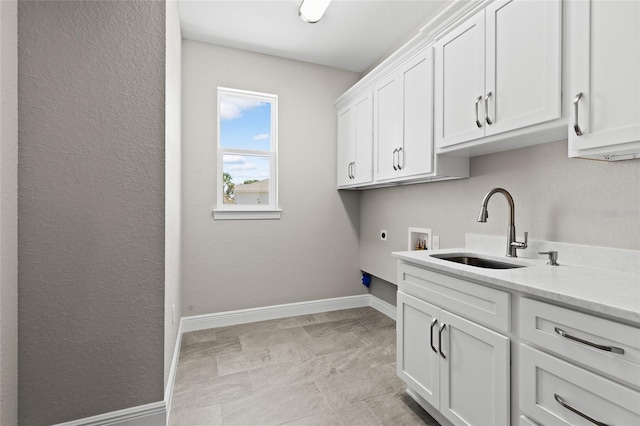 17781 SW 72nd Street Rd, Dunnellon, FL 34432 - washroom featuring hookup for an electric dryer, hookup for a washing machine, and cabinet space