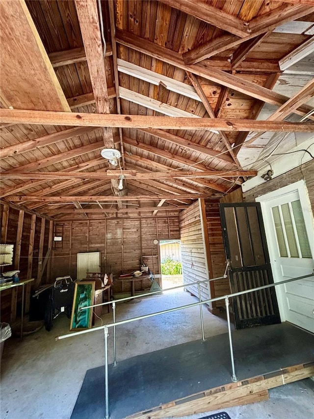 view of horse barn