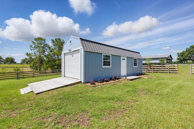 view of outbuilding with an outdoor structure