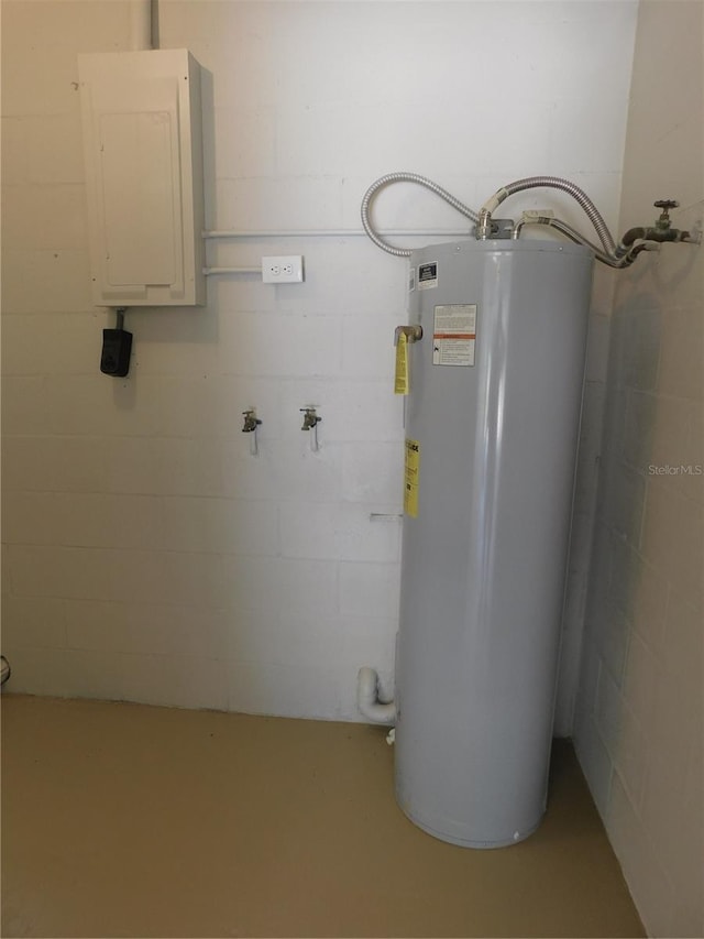 721 Town Ct Unit A & B, Bronson, FL 32621 - utilities featuring water heater and electric panel