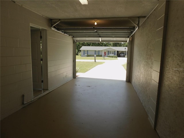 721 Town Ct Unit A & B, Bronson, FL 32621 - garage with concrete block wall