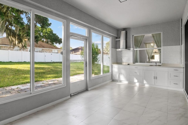 4261 SW 62nd Loop, Ocala, FL 34474 - unfurnished sunroom with a sink