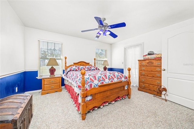 8968 122nd St, Live Oak, FL 32060 - bedroom featuring light colored carpet and a ceiling fan