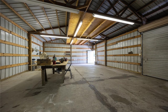 8968 122nd St, Live Oak, FL 32060 - garage with metal wall