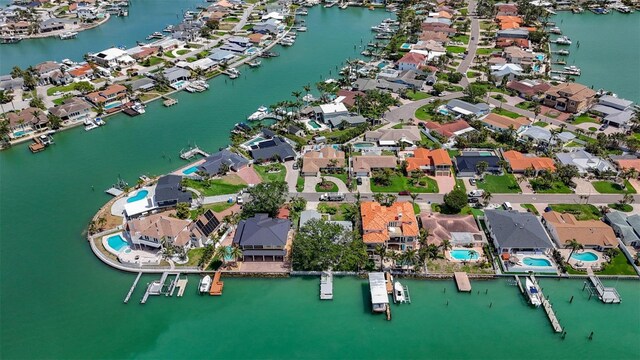 1120 81st St S, Saint Petersburg, FL 33707 - view of property location with numerous boat docks, a nearby body of water, and nearby suburban area