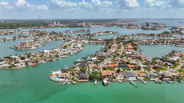 1120 81st St S, Saint Petersburg, FL 33707 - aerial view of residential area featuring a nearby body of water and a marina