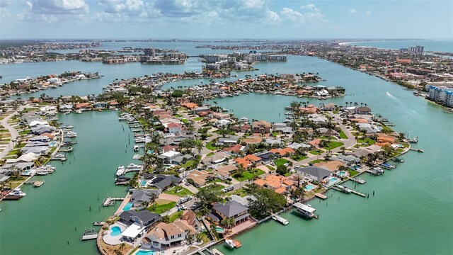1120 81st St S, Saint Petersburg, FL 33707 - aerial perspective of suburban area with a nearby body of water and a marina