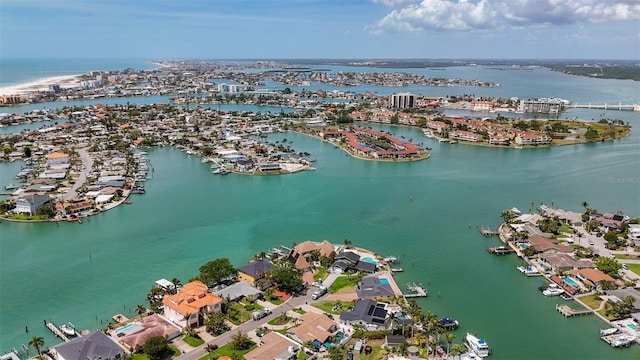 1120 81st St S, Saint Petersburg, FL 33707 - aerial view of numerous boat docks and a nearby body of water