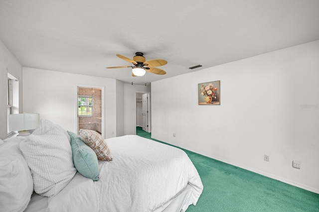 3233 SW 125th St, Archer, FL 32618 - carpeted bedroom with a ceiling fan and baseboards