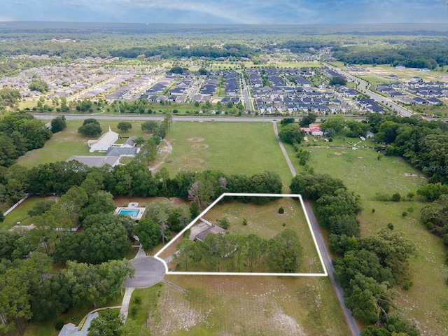 3233 SW 125th St, Archer, FL 32618 - aerial view of property's location with property parcel outlined