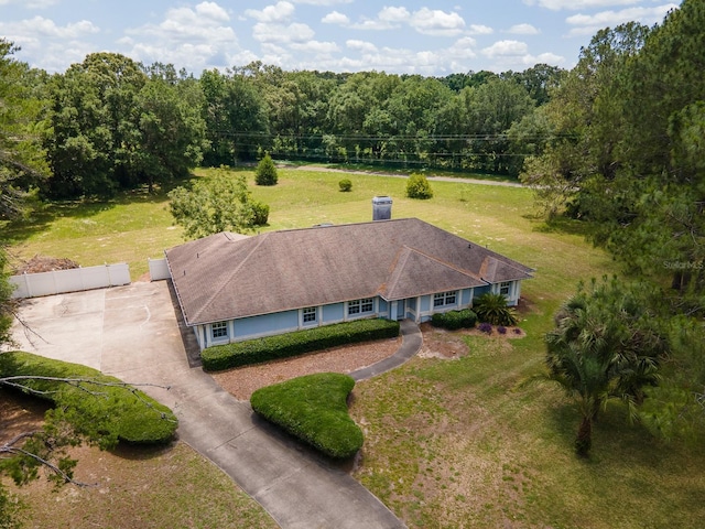 3233 SW 125th St, Archer, FL 32618 - aerial view of property and surrounding area featuring a forest