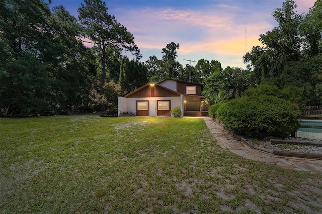 13207 SW Williston Rd, Micanopy, FL 32667 - yard at dusk with a yard