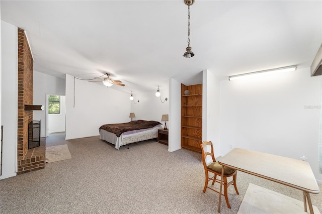 13207 SW Williston Rd, Micanopy, FL 32667 - carpeted bedroom featuring ceiling fan