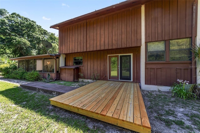 13207 SW Williston Rd, Micanopy, FL 32667 - deck with a sunroom