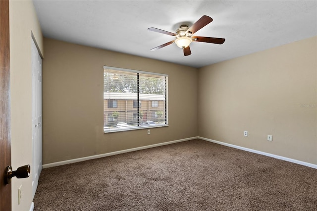 2300 SW 43rd St Unit Q2, Gainesville, FL 32607 - carpeted spare room with ceiling fan and baseboards
