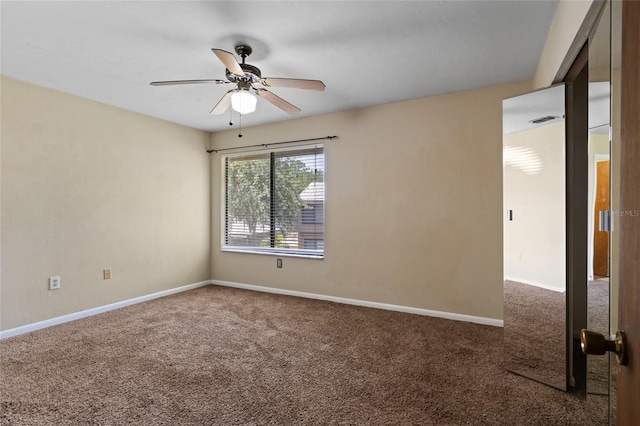 2300 SW 43rd St Unit Q2, Gainesville, FL 32607 - carpeted empty room with a ceiling fan and baseboards