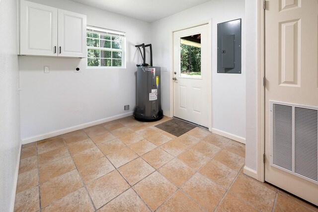 3046 SE 134th St, Starke, FL 32091 - entrance foyer with electric water heater, electric panel, and baseboards
