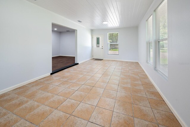 3046 SE 134th St, Starke, FL 32091 - spare room with baseboards and wooden ceiling