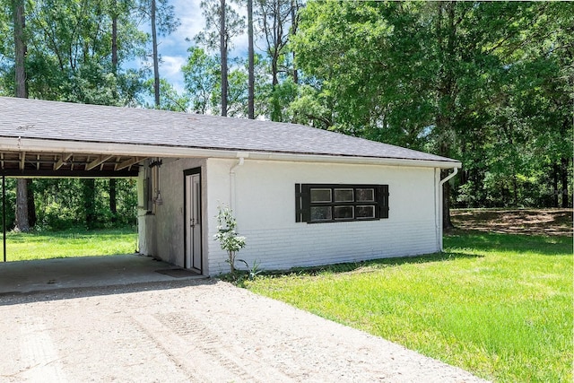 3046 SE 134th St, Starke, FL 32091 - view of outdoor structure with dirt driveway and an attached carport