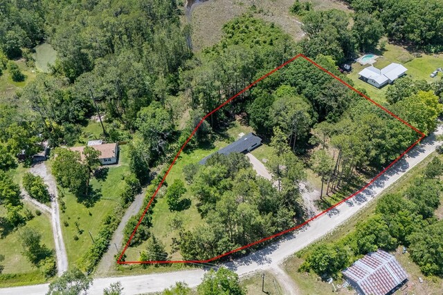 3046 SE 134th St, Starke, FL 32091 - aerial overview of property's location with property boundaries highlighted