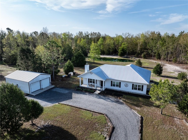11001 225th Rd, Live Oak, FL 32060 - aerial view of property and surrounding area with a heavily wooded area