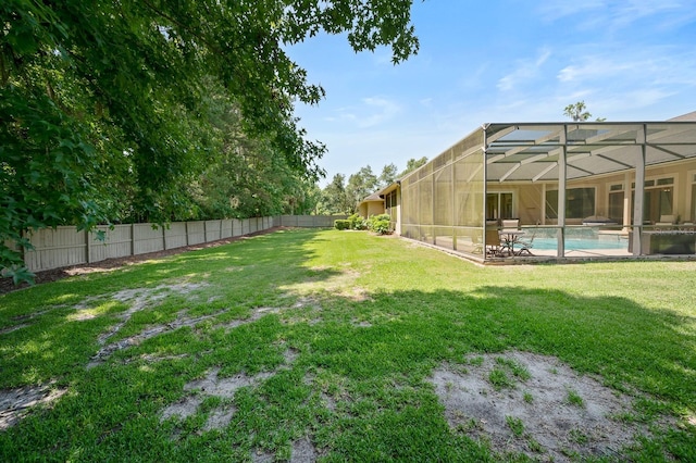 3533 SW 87th Dr, Gainesville, FL 32608 - view of yard with a lanai