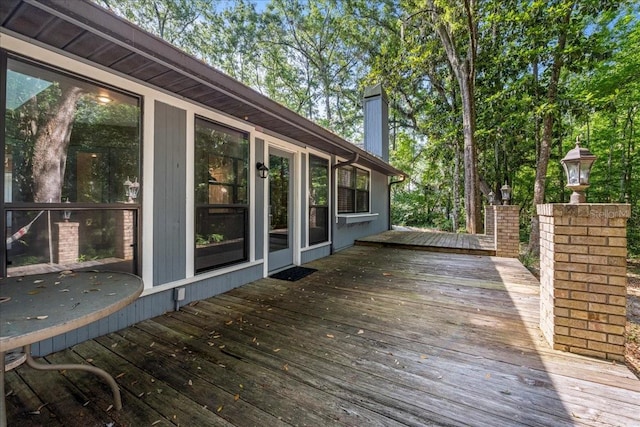 view of deck