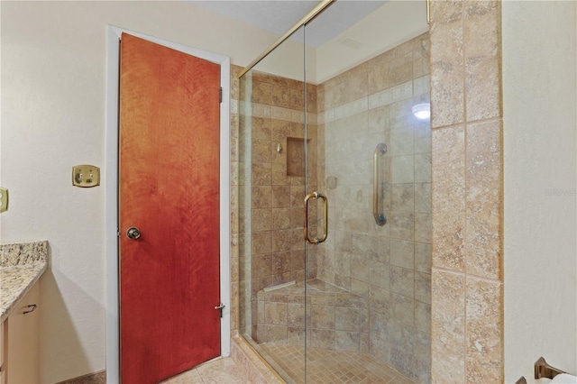 8804 NW 176th Ter, Alachua, FL 32615 - full bathroom with a shower stall and vanity