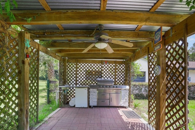 8804 NW 176th Ter, Alachua, FL 32615 - view of patio with ceiling fan