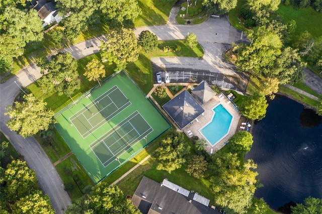 231 NW 48th Blvd Unit 0, Gainesville, FL 32607 - drone / aerial view of a pool and a large body of water